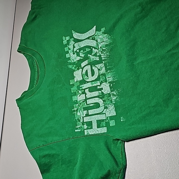 Hurley medium green short sleeve shirt - Picture 4 of 5